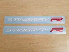 Pair C8 Corvette Stingray R Decal Vinyl Sticker Color Combo (2020 -2023)