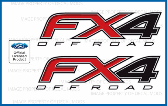 set of 2: 2013 Ford F150 FX4 Off Road Decals Stickers 4×4 Bed Side FH4B0
