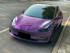PET Glazed Arctic Shard Gray Purple Camo Car Vehicle Vinyl Wrap Decal Sticker