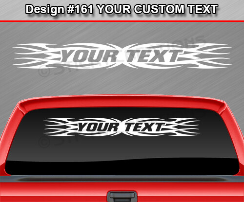 Design #161 Customized Decal Sticker Vinyl Graphic Windshield Window Tribal Car