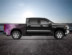 Purple Hexagon Color Block Truck Wrap Vinyl Bed Side Graphic Decal Tailgate DSPS