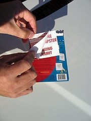 Durable Windshield Sticker Applicator with 4 Rectangular Sheets Included