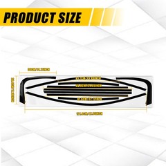 1-10Set For Infiniti G35 G37 Q40 07-15 GLOSS BLACK Window Overlay Cover Sticker