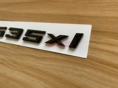 Gloss Black 3D ABS Letters Trunk 535xi Emblem Rear Badge for BMW 2017-2022 535xi