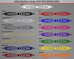 Design #150 Customized Decal Sticker Vinyl Graphic Windshield Window Tribal Car