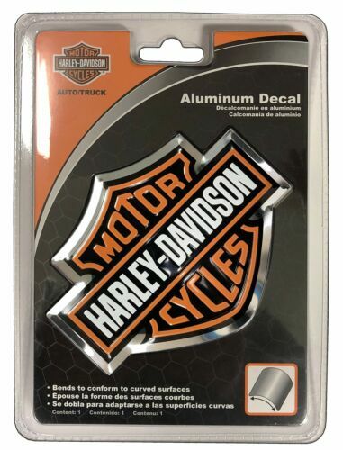 Chroma 041700 Harley Bendable Aluminum Emblem / Decal Size 3 3/8″ x 4 1/4″