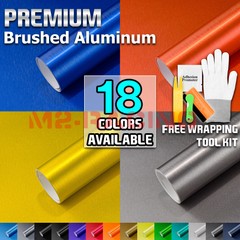 Brushed Aluminum Metal Steel Car Vinyl Wrap Sticker Decal Film Peel and Stick