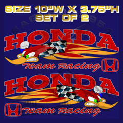 WOODY WOODPECKER RACING CAR DECAL VINYL STICKERS SET OF 2 RIGHT & LEFT #2417