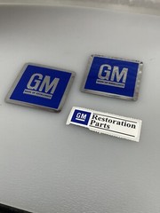 68-82 Door GM Decal BLUE 3M ALL GM Vehicles PAIR Reproduction Sold in a Pair