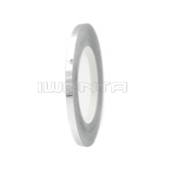 1/8″ 3mm Matte Black & Silver Chrome Pinstriping Pin Stripe Vinyl Decal Sticker