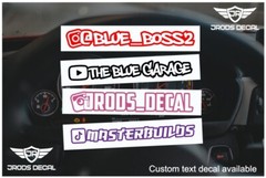 Instagram Car Window Decals, stickers, Snapchat, TikTok, JDM Stickers