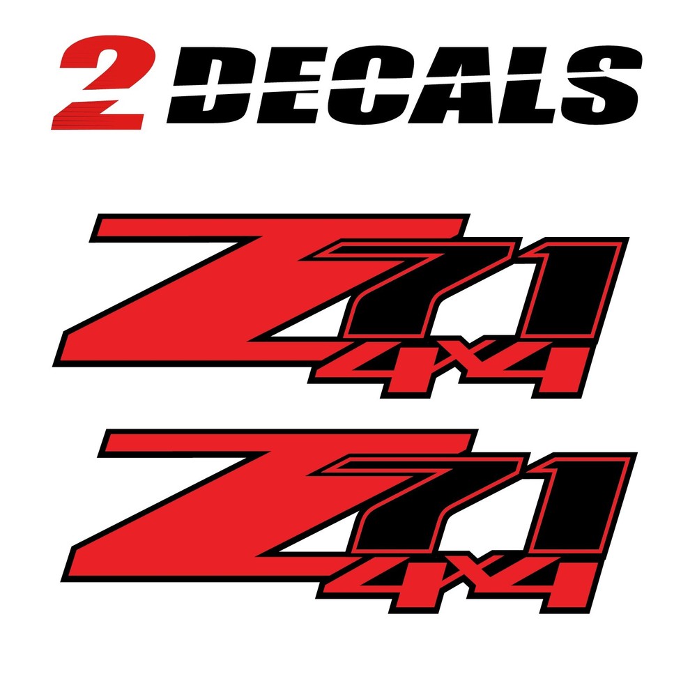 Chevrolet Silverado Z71 4×4 decals – F 1500 GM HD stickers Chevy