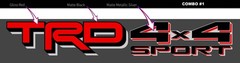 TRD 4X4 SPORT New Style 2024+ Bed Decals Stickers, Fits Toyota Tacoma, Tundra