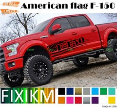 Ford F-150 American Flag Side Decals – Left & Right Vinyl Stickers Made in USA