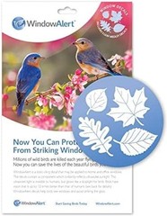 Protect Birds with Leaf Medley UV-Reflective Window Decals – 5 Decorative Clings