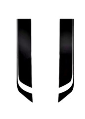 2pcs Stripes Graphics Stickers Hood Decal Racing Sports Decoration For Car SUV
