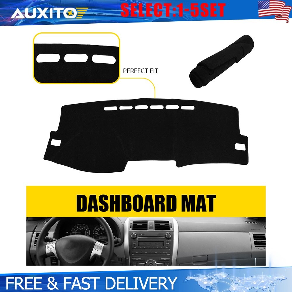 For Toyota Corolla 2009-2013 DashMat Dashboard Cover Mat Non-Slip Dash Pad 1-5X