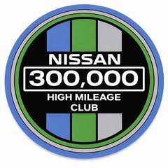 Retro Nissan High Mileage Club Vinyl Decal Sticker-Sentra, Altima, Maxima 2”