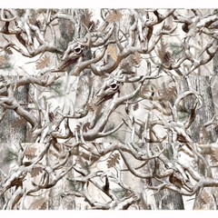 Snow Buck Skull Camo MATTE Rocker Wrap Vinyl Decal Truck Wrap Camouflage #007 13