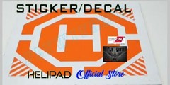 QUADCOPTER LANDING PAD VINYL DIY DECAL ORANGE OUTDOOR DECAL VINYL READY TO INST.