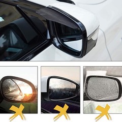 2/4X Rear Rain Mirror View Board Eyebrow Sun Guard Visor Car Accessories Black S