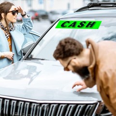 12-Pack Green Vinyl Car Lot Advertising Stickers for Dealerships