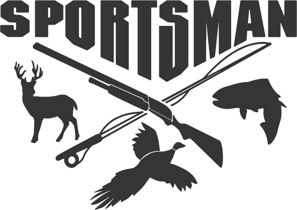 2 (PCS) Sportsman Stickers Decals 20 Colors To Choose From