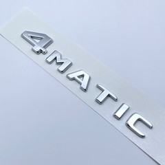 4Matic Chrome Silver Car Rear Trunk Lid Sticker Emblem For Mercedes-Benz 2017-23