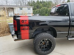 Compatible for 2002 – Current Dodge Ram GT Bedside Stripe Kit