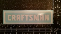Craftsman Tools vinyl decal Tool Box Car Truck Window Laptop Sears 8.5″ W