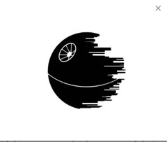 Death Star Star Wars inspired Decal Vinyl Car Window Sticker YETI IPad ANY SIZE