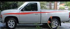 VINTAGE RETRO STYLE VINYL DECALS GRAPHICS FIT 87 To 94 NISSAN PICKUP