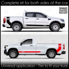 Bed Side Rocker Stripes Decal For Ford F-250/350 XLT Lariat King Ranch F250 F350
