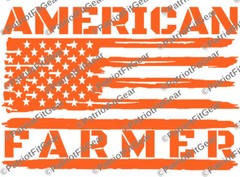 American Farmer,American Flag,Farming,Agribusiness,Dairy Farm,Custom Vinyl Decal