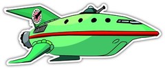 FUTURAMA PLANET EXPRESS STARSHIP DECAL STICKER 3M USA TRUCK VEHICLE WINDOW CAR