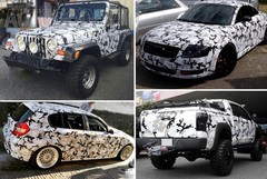 600″ x 60″ Snow Camo Camouflage Vinyl Film Wrap Decal Air Bubble Free 50ft x 5ft