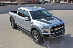 2018 2019 2020 Ford Raptor Hood Stripes VELOCITOR HOOD Decals Vinyl Graphics Kit