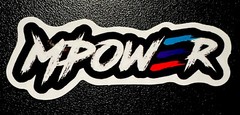 MPower BMW Performance sticker Glossy Finish Approx Size: 3-1/8”X 1-1/4”