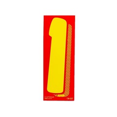 EZ Line Vinyl Decals for Cars Red Yellow Large Number Stickers 11 Dzn Windshield