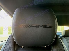 (4pcs) Black Headrest Dashboard badge sticker decal ForAMG
