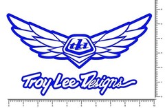 TLD Troy Lee Designs Wings Die Cut 10″ Team Sticker Motocross Decal