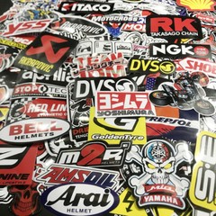 120Pcs Mixed Stickers Motocross Motorcycle Car ATV UTV Racing Helmet Decals Lot