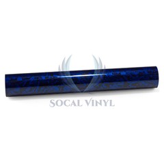 ESSMO PET Marble Forged Gloss Carbon Fiber Royal Blue Vehicle Vinyl Wrap Decal