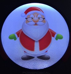 Santa Light Up Decal