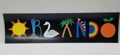 R. Nichols – Car or Other Magnet Orlando FL Icons Large Rectangle 8″ x2.25″ NEW