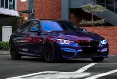 Gloss Metallic Royal Indigo Blue PPF Paint Protection Film Dry Wet Vinyl Wrap