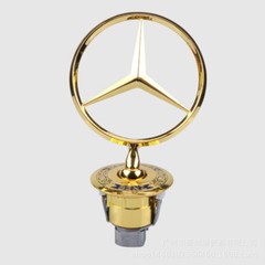 Full Metal Front Bonnet Hood Modified Standing Emblems For Mercedes Benz