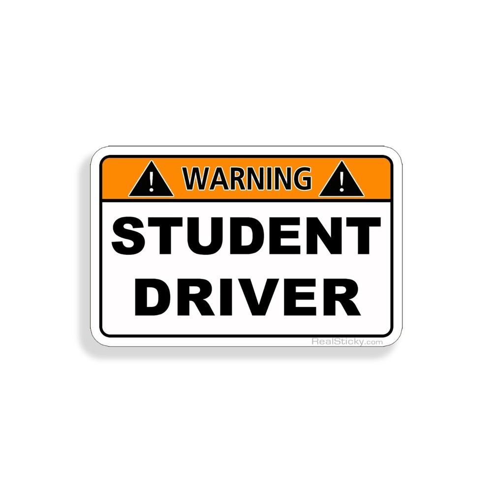 Student Driver Sticker Car Vehicle Teen Child Driving Safety Window Bumper Decal