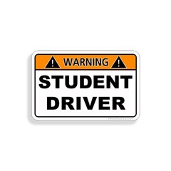Student Driver Sticker Car Vehicle Teen Child Driving Safety Window Bumper Decal