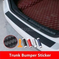 Rubber Car Rear Bumper Protector Trim Strip Trunk Sill Guard Scratch Pad Cover
